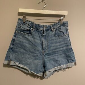 AE Stretch Denim Mom Shorts size 12‎